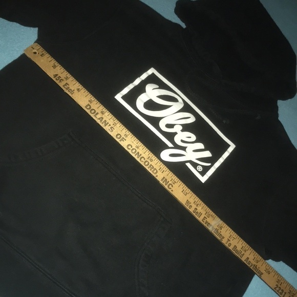 OBEY propaganda #89 hoodie sweatshirt pouch pocket drawstring hood size M - Picture 9 of 10